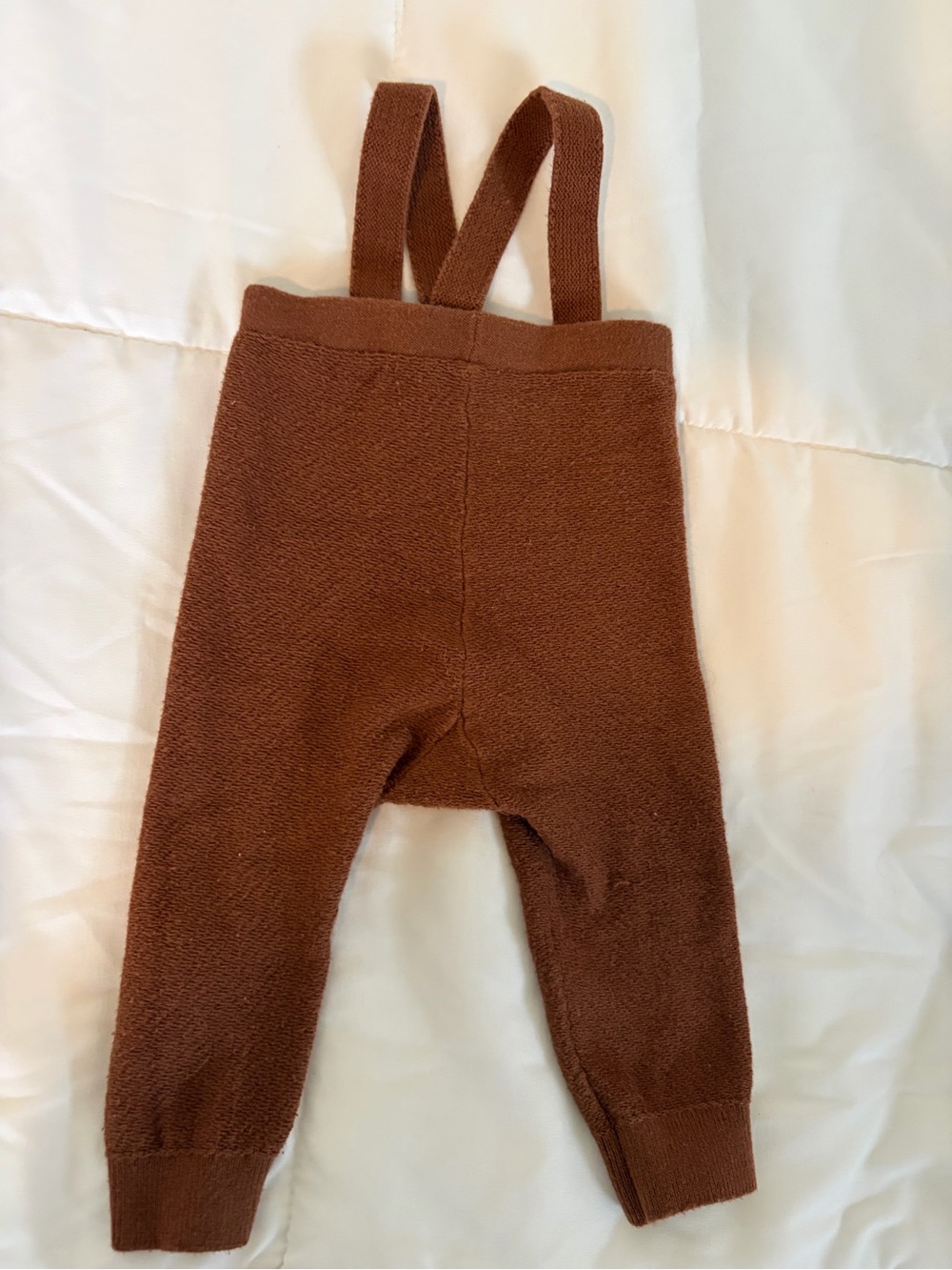 Zara Brown Knit Suspender Leggings